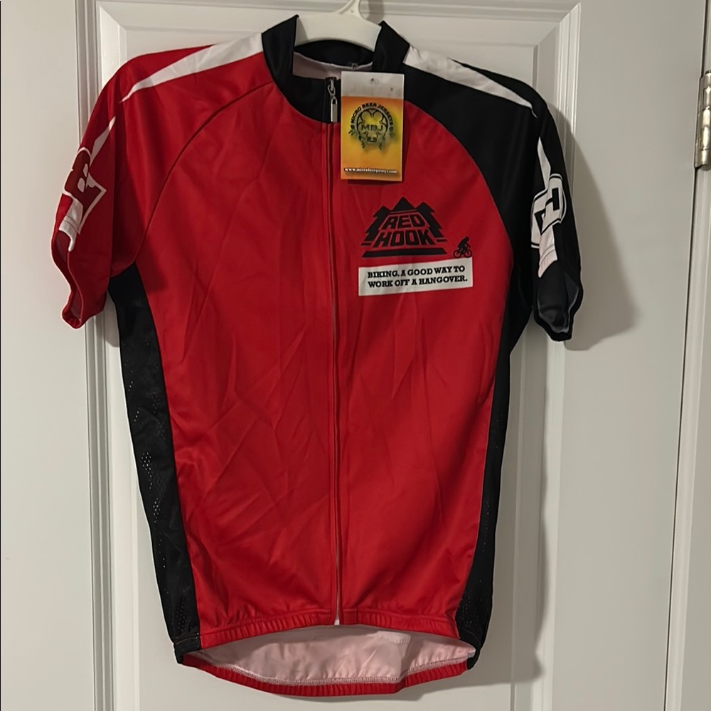Red Hook Cycling Jersey - Red and Black
